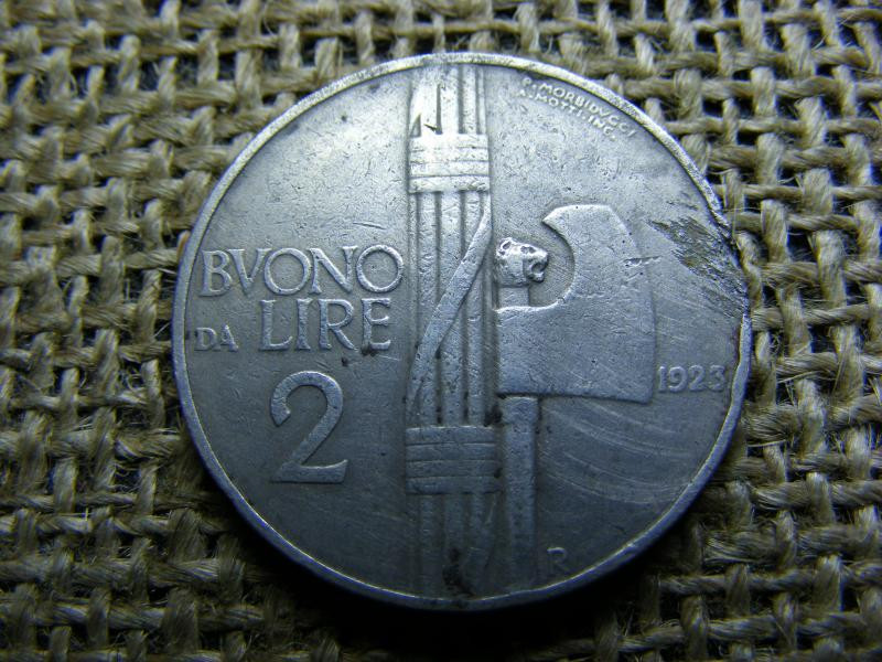 2 Lira, 1923, Olasz Királyság
