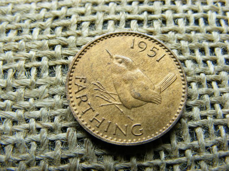 Extra Farthing érme, 1951