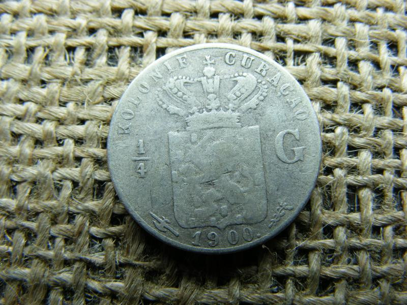 Holland 1/4 gulden, 1900, ezüst