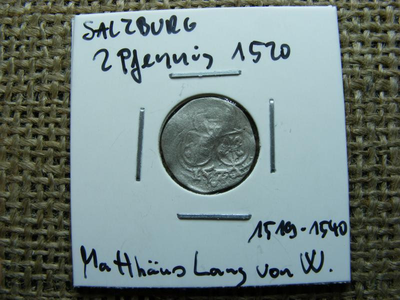 Salzburg 2 Pfennig, 1520, ezüst