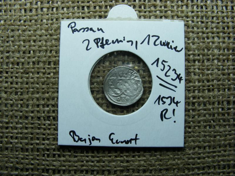 Passau, 2 pfennig, 1534, hibás évszám, RR