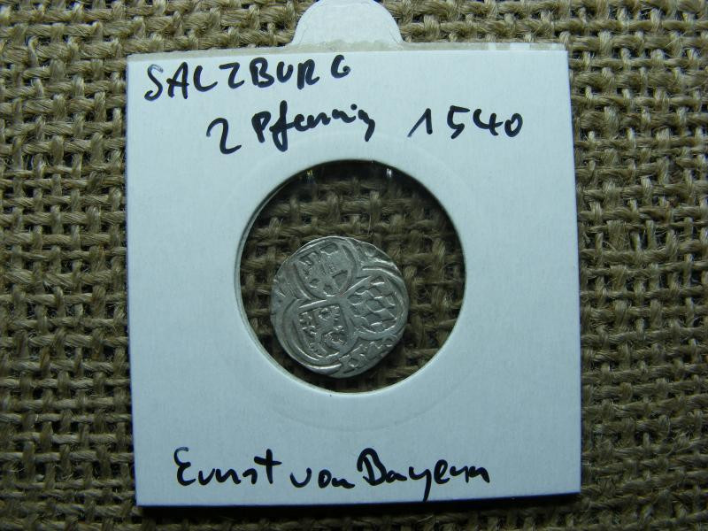 Salzburg 2 Pfennig, 1540, ezüst