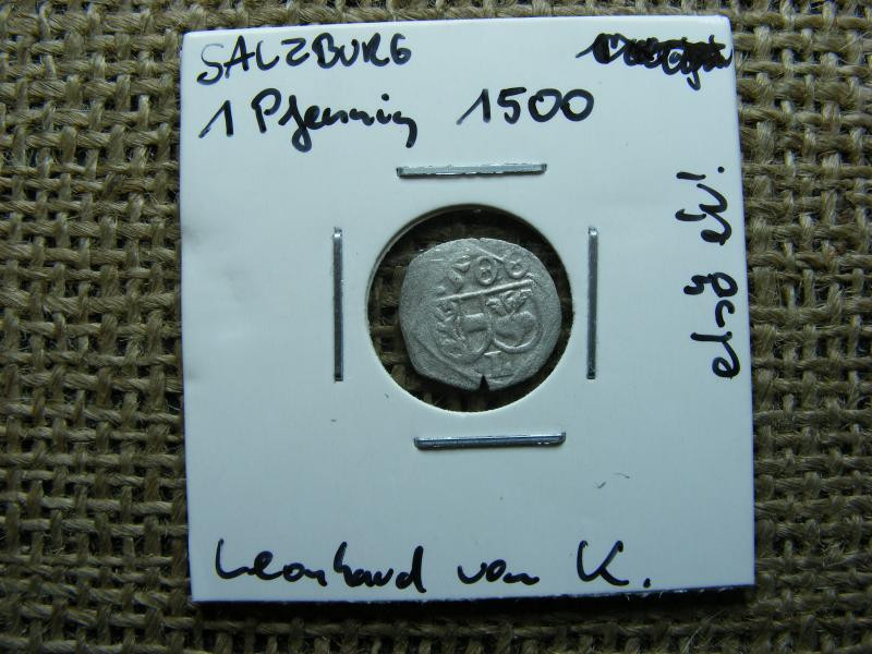 Salzburg 1 Pfennig, 1500, ezüst