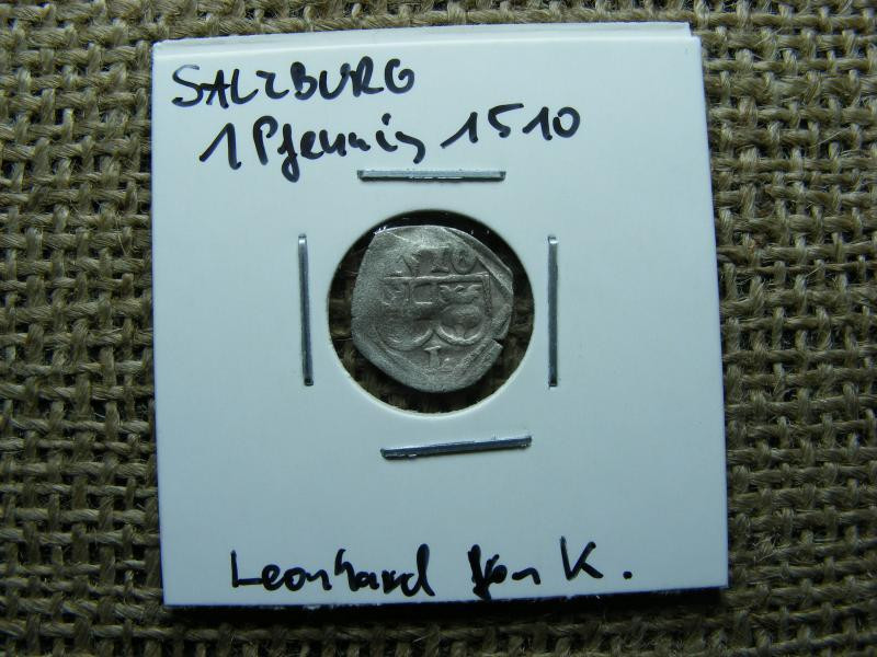 Salzburg 1 Pfennig, 1510, ezüst