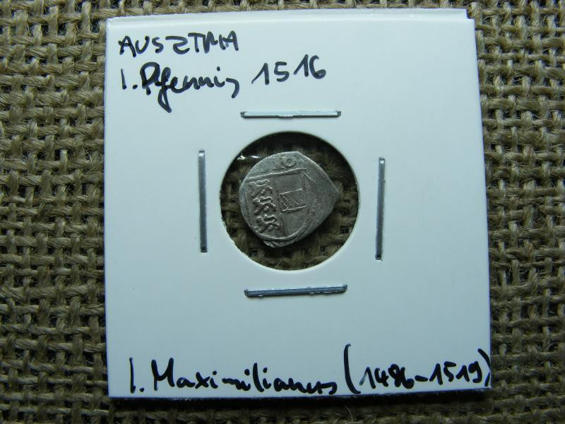 Ausztria, 1 pfennig, 1516, ezüst