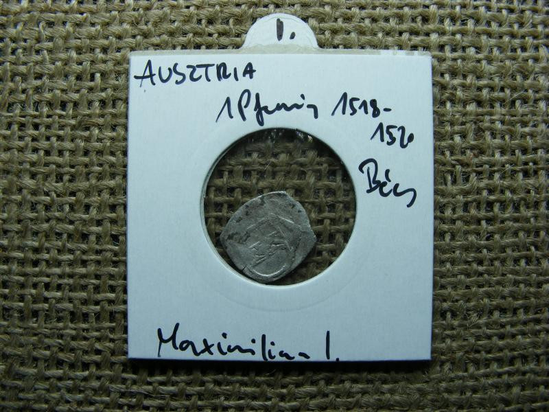 Ausztria, Bécs, 1 pfennig, 1518-1520, ezüst