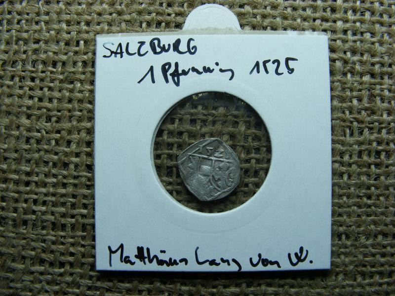Salzburg, 1 pfennig, 1525, ezüst