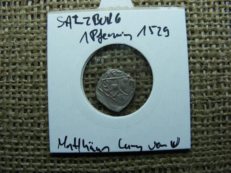 Salzburg 1 Pfennig, 1529, ezüst