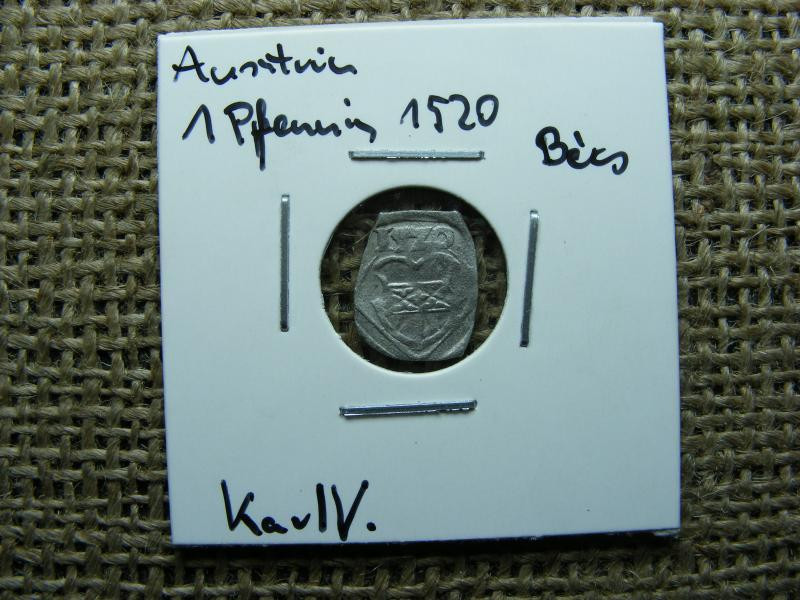 Ausztria, 1 pfennig, 1520, ezüst