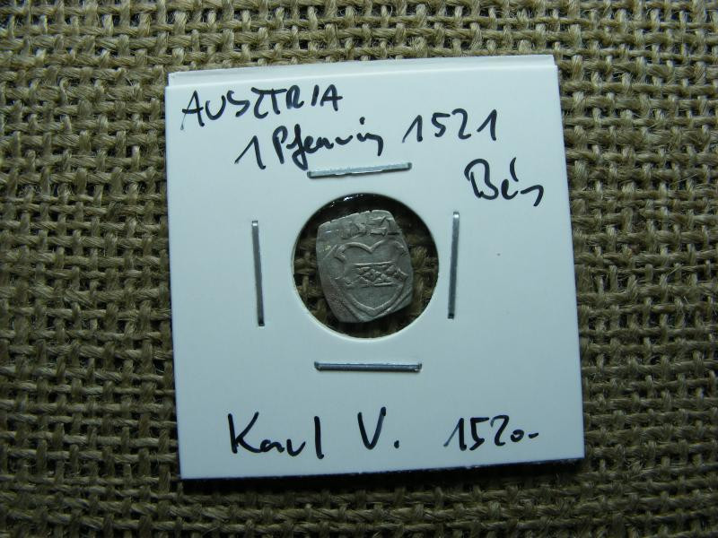 Ausztria, Bécs, 1 pfennig, 1516, ezüst