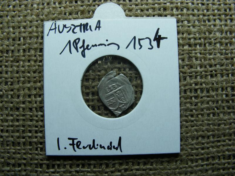 Ausztria, 1 pfennig, 1534, ezüst