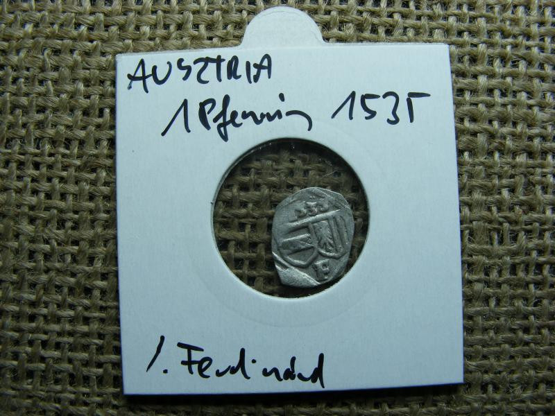 Ausztria, 1 pfennig, 1535, ezüst
