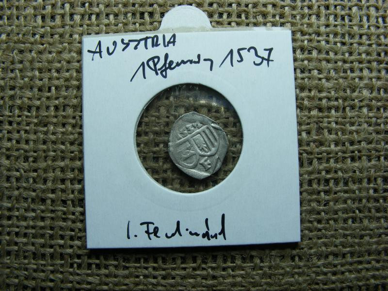 Ausztria, 1 pfennig, 1537, ezüst