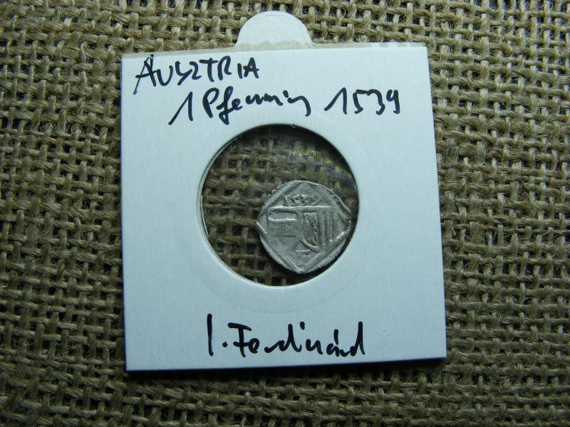 Ausztria, 1 pfennig, 1539, ezüst