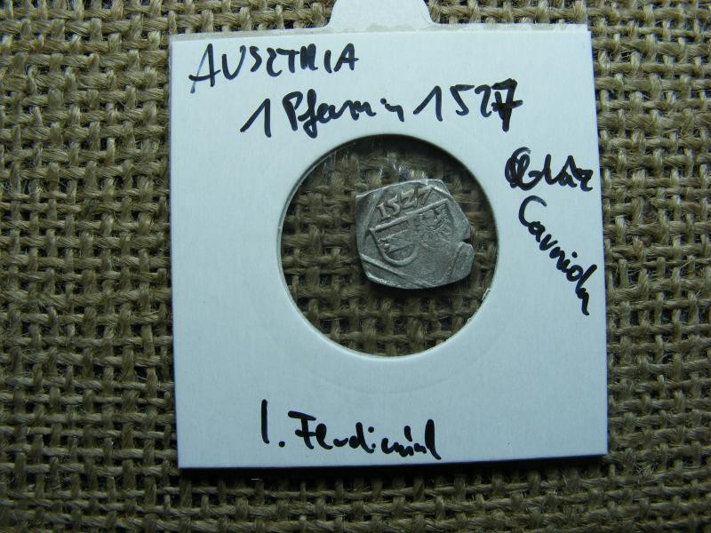 Ausztria, Carniola, 1 pfennig, 1527, ezüst