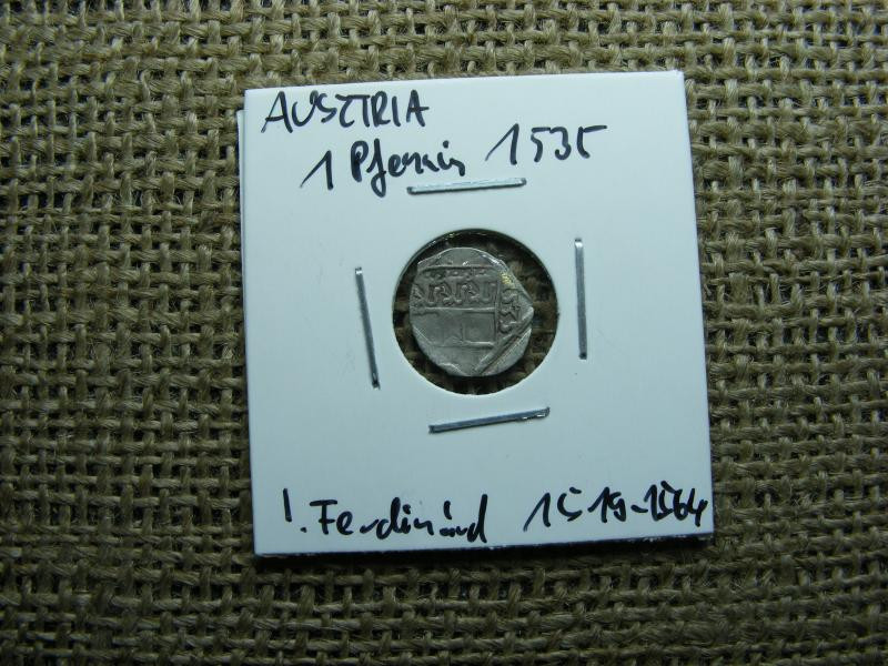 Ausztria, 1 pfennig, 1535, ezüst