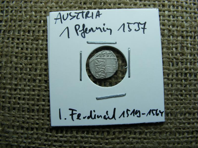 Ausztria, 1 pfennig, 1537, ezüst