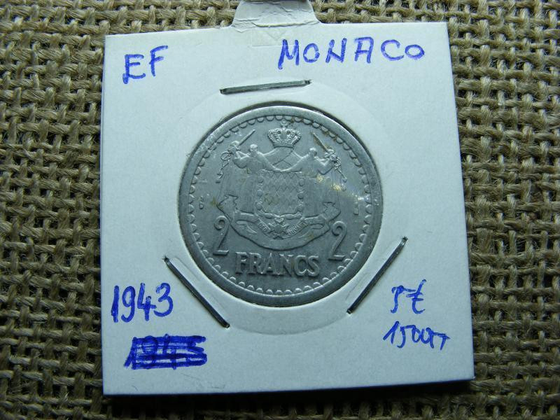 Monaco 2 frank, 1943