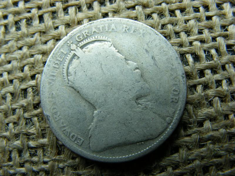 Kanada, 25 cent, 1907, ezüst