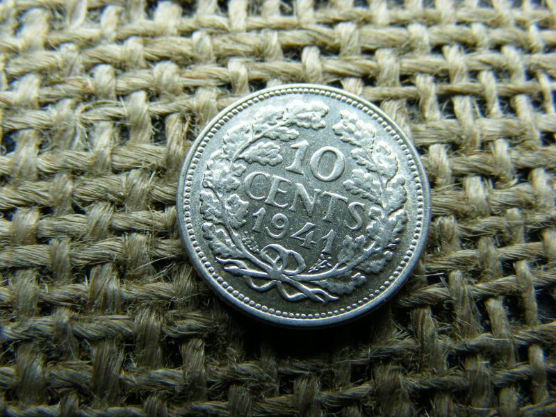 Holland ezüst 10 cent, 1941