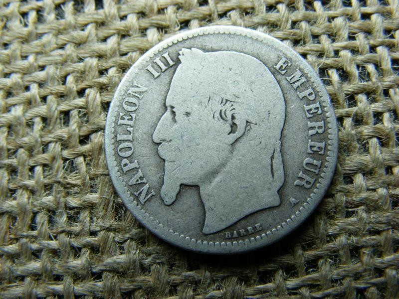Francia ezüst 1 frank, 1866