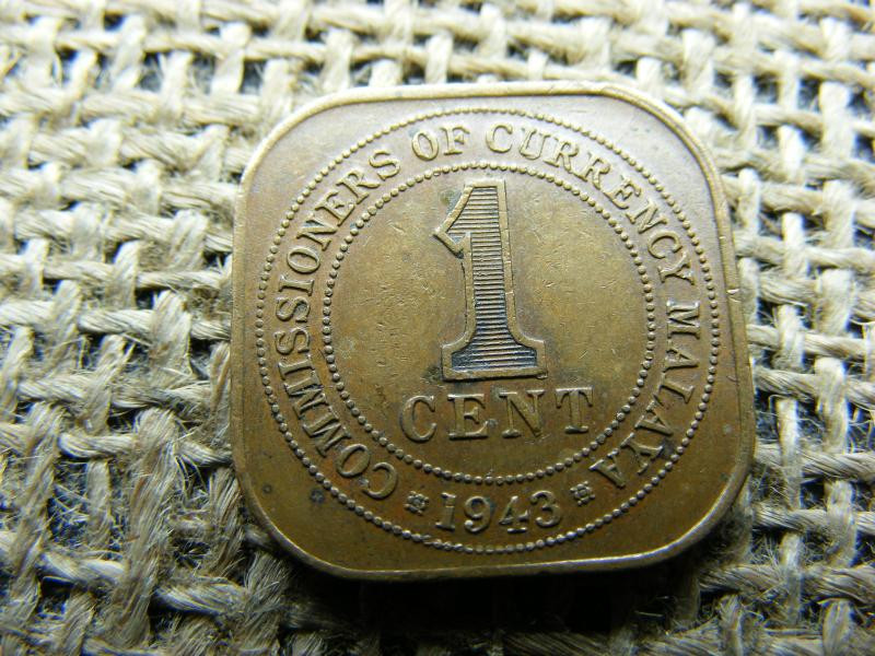 Maláj 1 cent, 1943