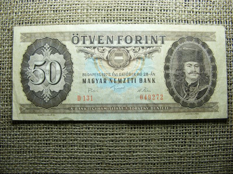 50 forintos bankjegy, 1975