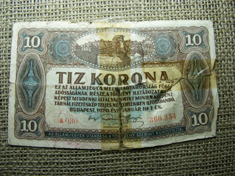 10 korona, 1920, ritkább sorszám