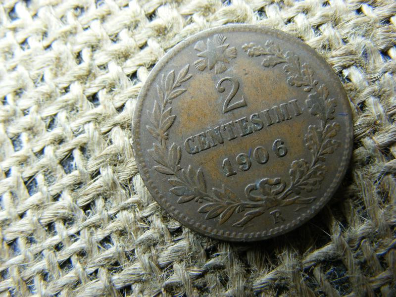 Olasz 2 centesimi érme, 1906