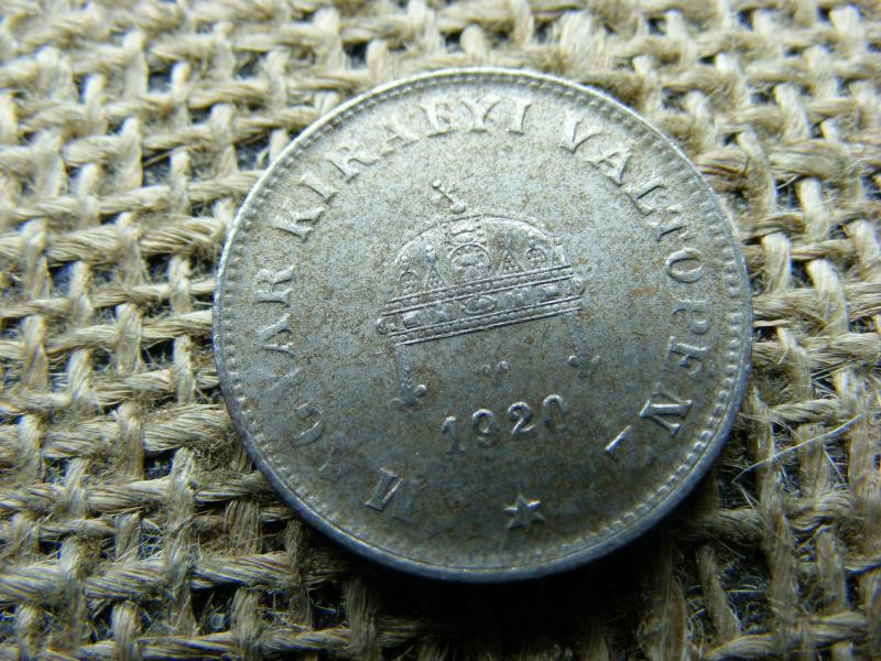 20 fillér, 1920, gyenge veret, verdehibás