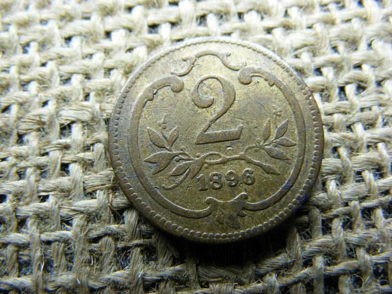 2 heller, 1896, Korona-pénzrendszer
