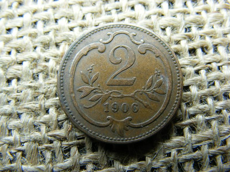 2 Heller, 1906, Korona Érme