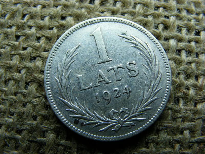 Ezüst 1 lats, 1924, Lettország