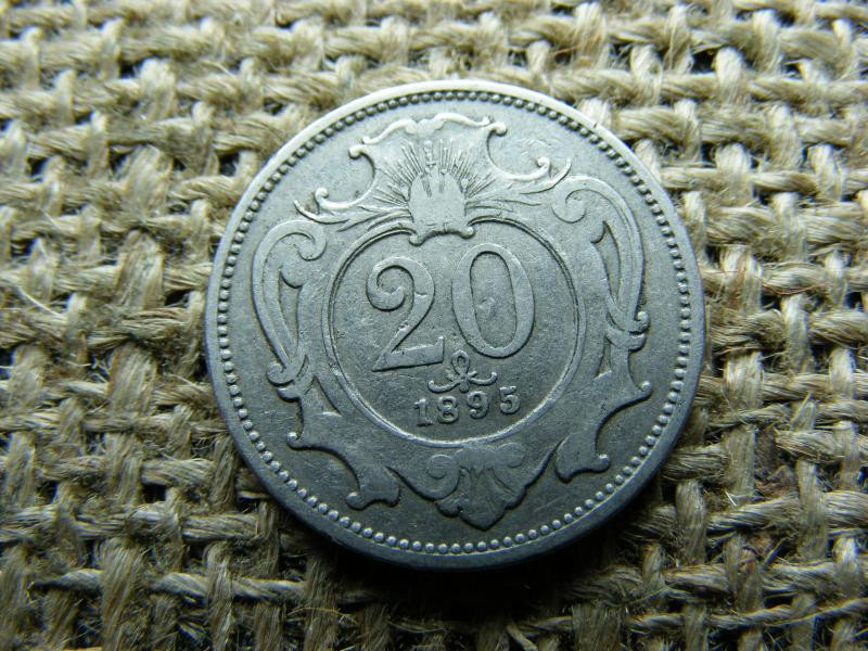 20 heller érme, 1895