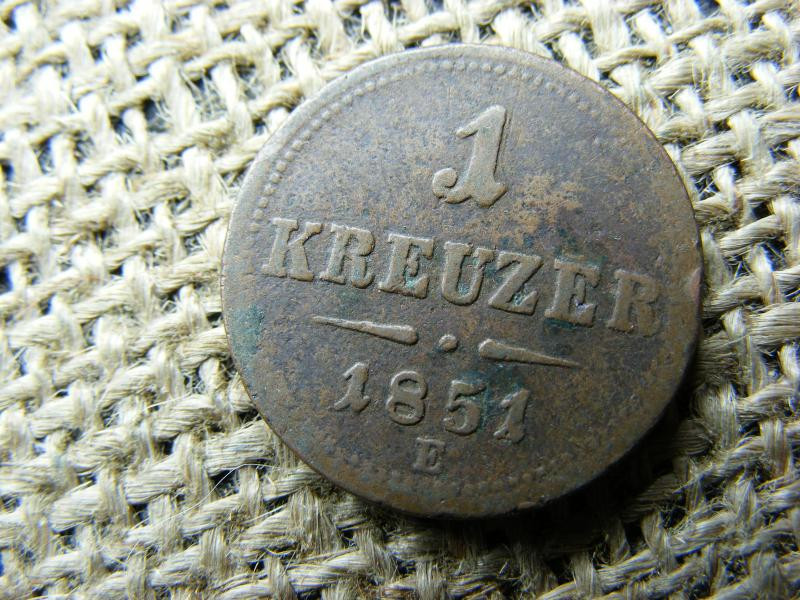 1 krajcár 1851 E, Ferenc József-kori érme
