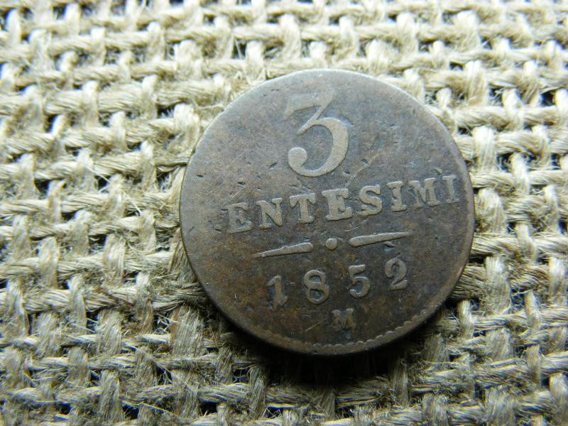 3 Centesimi, 1852 M, Ferenc József