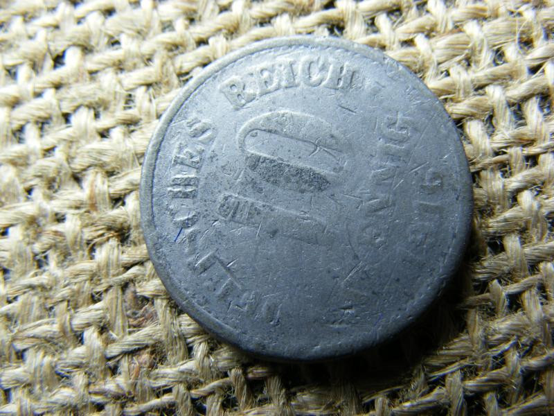 Birodalmi 10 pfennig, 1916, korabeli hamis, ólom