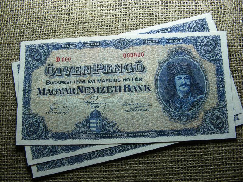 50 pengő, 1926, nagyon jó minőségű, nyomdai másolat