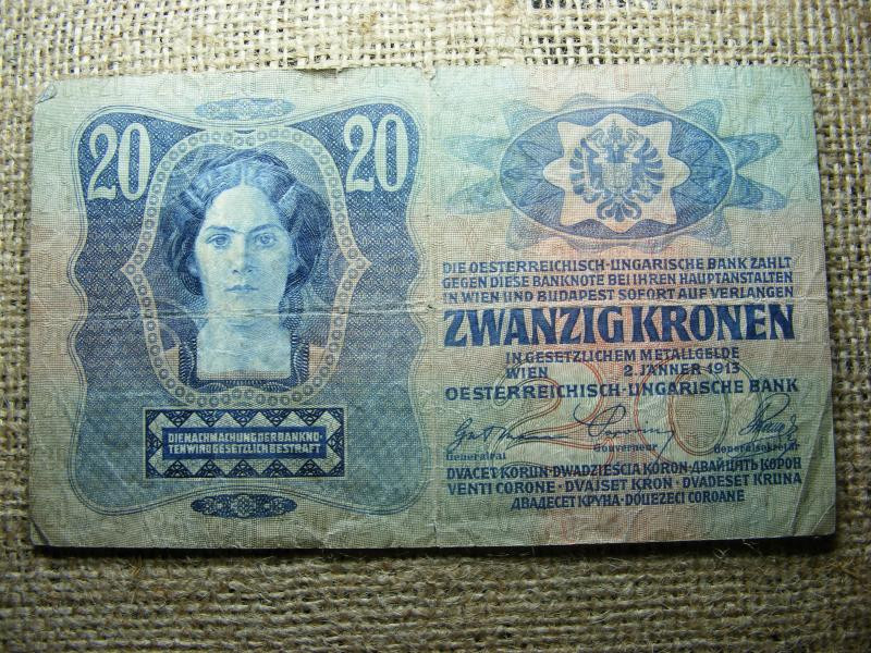 20 korona, 1913, I. kiadás