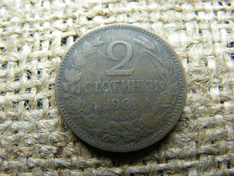 2 Stotinki, 1901, Bulgária