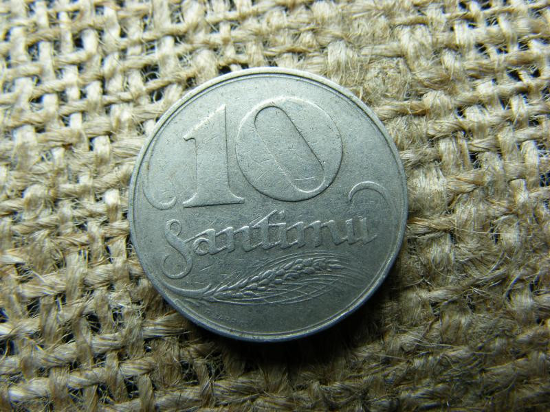 10 Santimu, 1922, Lettország