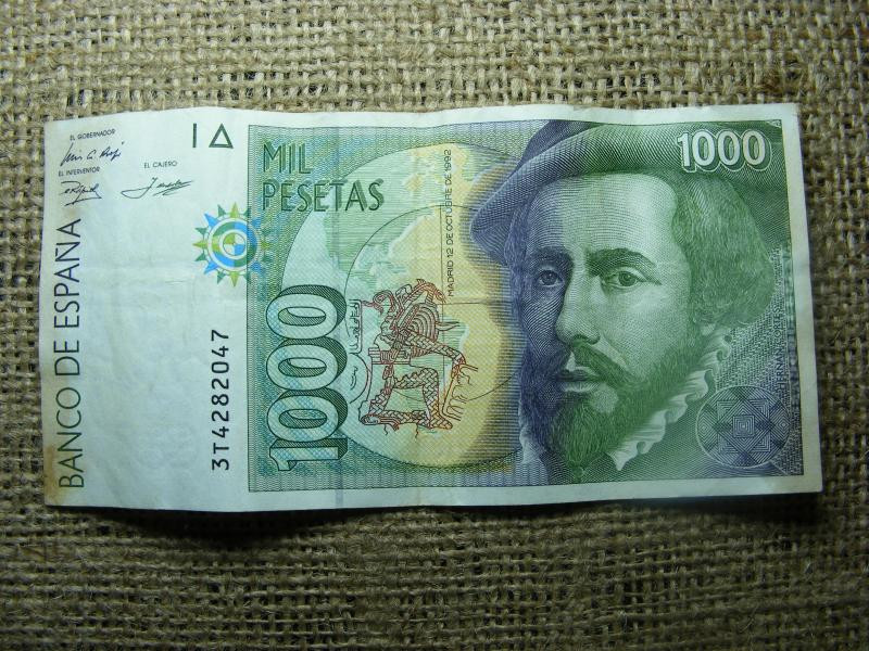 1000 Pesetas Bankjegy, 1992, Spanyolország