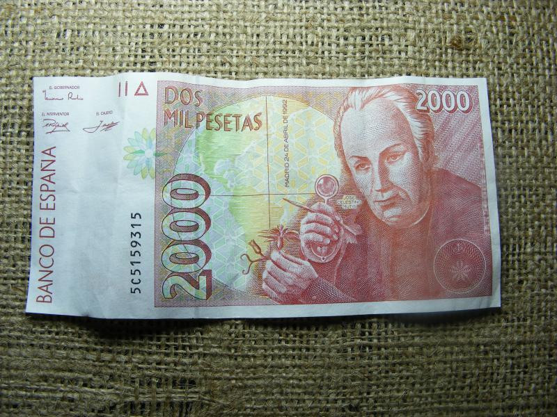 2000 Pesetas, 1992, Spanyolország