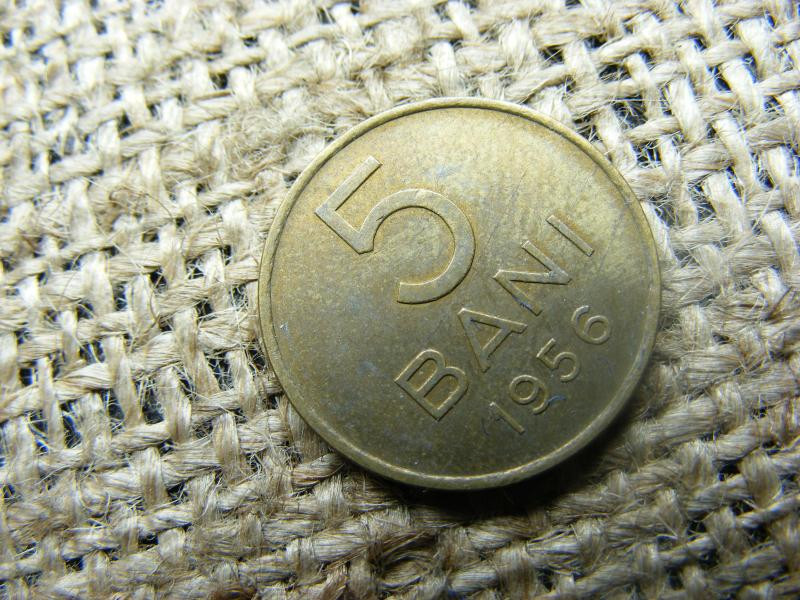 Román 5 bani érme, 1956