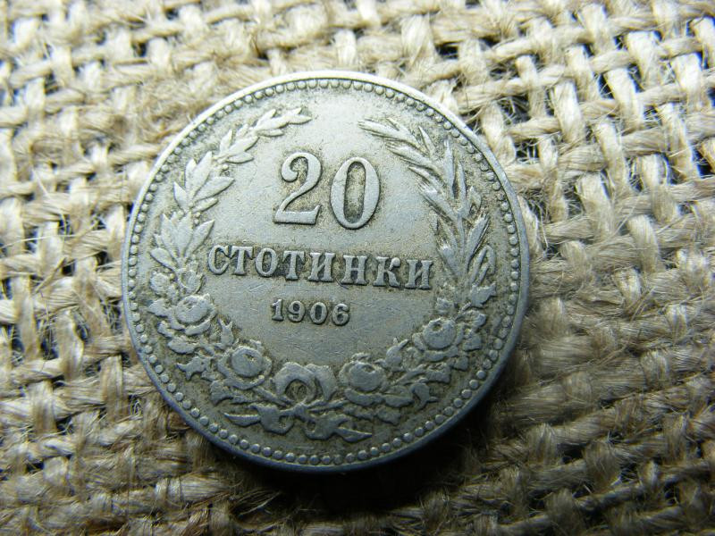 20 Stotinki, 1906, Bulgária