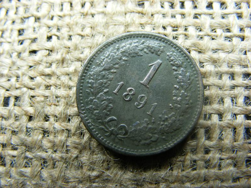 1 Krajcár 1891, Ferenc József korona