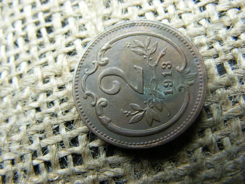 2 Heller, 1913, Korona-pénzveret