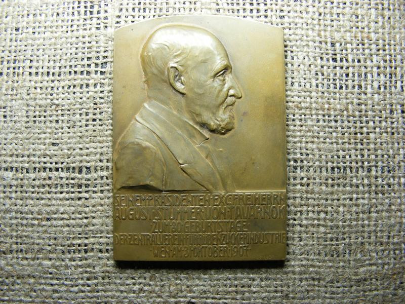 Bronz Plakett, 1907, Október 31, Bécs