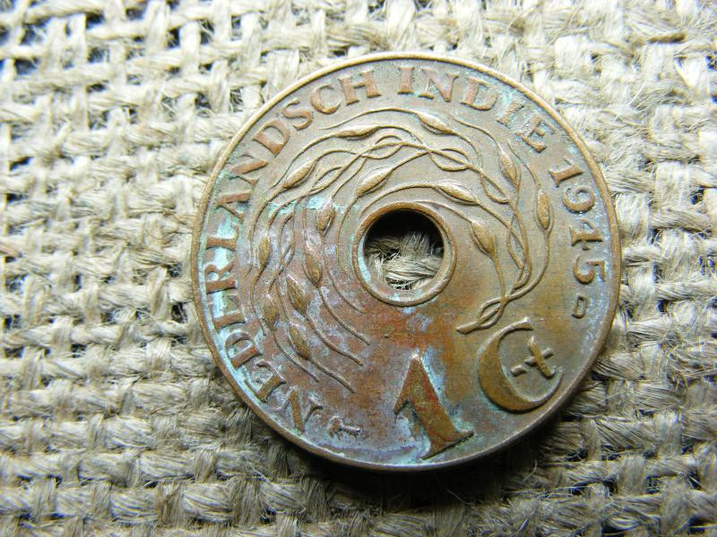 Holland India 1 cent, 1945 D