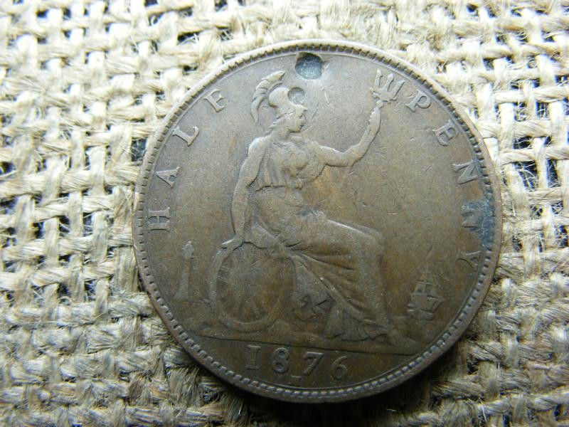 Fél Penny, 1876, Nagy-Britannia